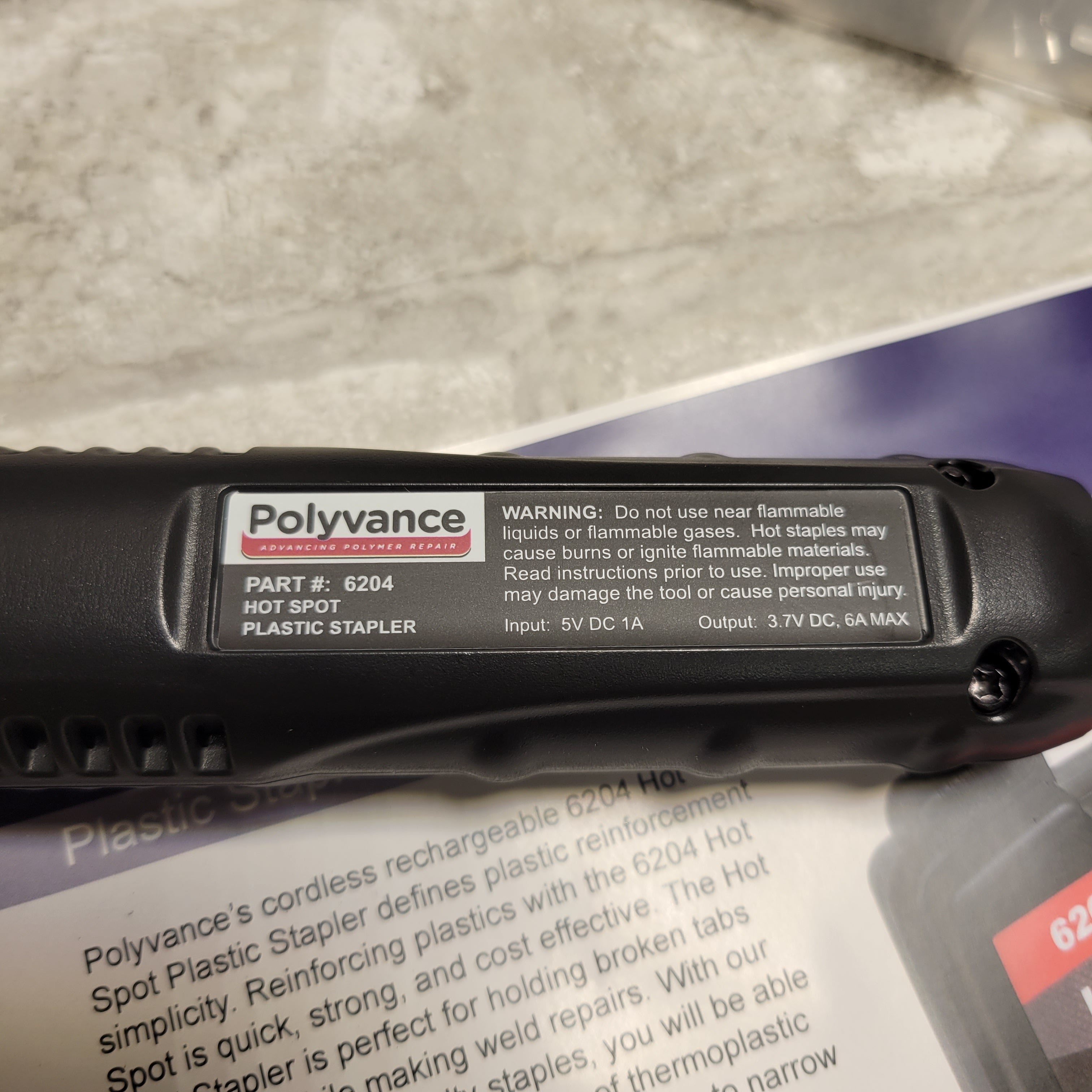 Polyvance Hot Spot Cordless Hot Stapler Thermal Stapler for Plastic